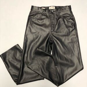 Universal thread highest straight faux leather pants size 8R
